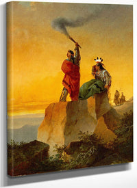 Indian Telegraph By John Mix Stanley Fine Art Print