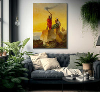 Indian Telegraph By John Mix Stanley Fine Art Print