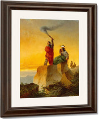 Indian Telegraph By John Mix Stanley Fine Art Print