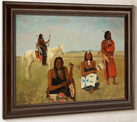 Indians Near Fort Laramie By Albert Bierstadt Fine Art Print
