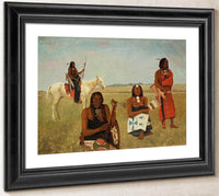 Indians Near Fort Laramie By Albert Bierstadt Fine Art Print