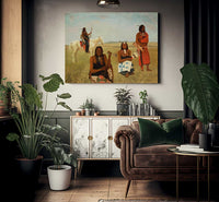 Indians Near Fort Laramie By Albert Bierstadt Fine Art Print