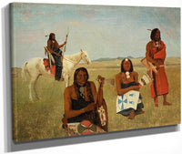 Indians Near Fort Laramie By Albert Bierstadt Fine Art Print
