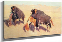 Indians Simulating Buffalo By Frederic Remington Fine Art Print
