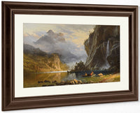 Indians Spear Fishing 1862 By Albert Bierstadt Fine Art Print