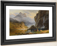 Indians Spear Fishing 1862 By Albert Bierstadt Fine Art Print