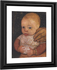 Infant With Mother's Hand By Paula Modersohn Becker Fine Art Print