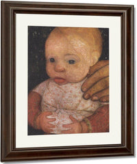 Infant With Mother's Hand By Paula Modersohn Becker Fine Art Print