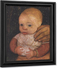 Infant With Mother's Hand By Paula Modersohn Becker Fine Art Print