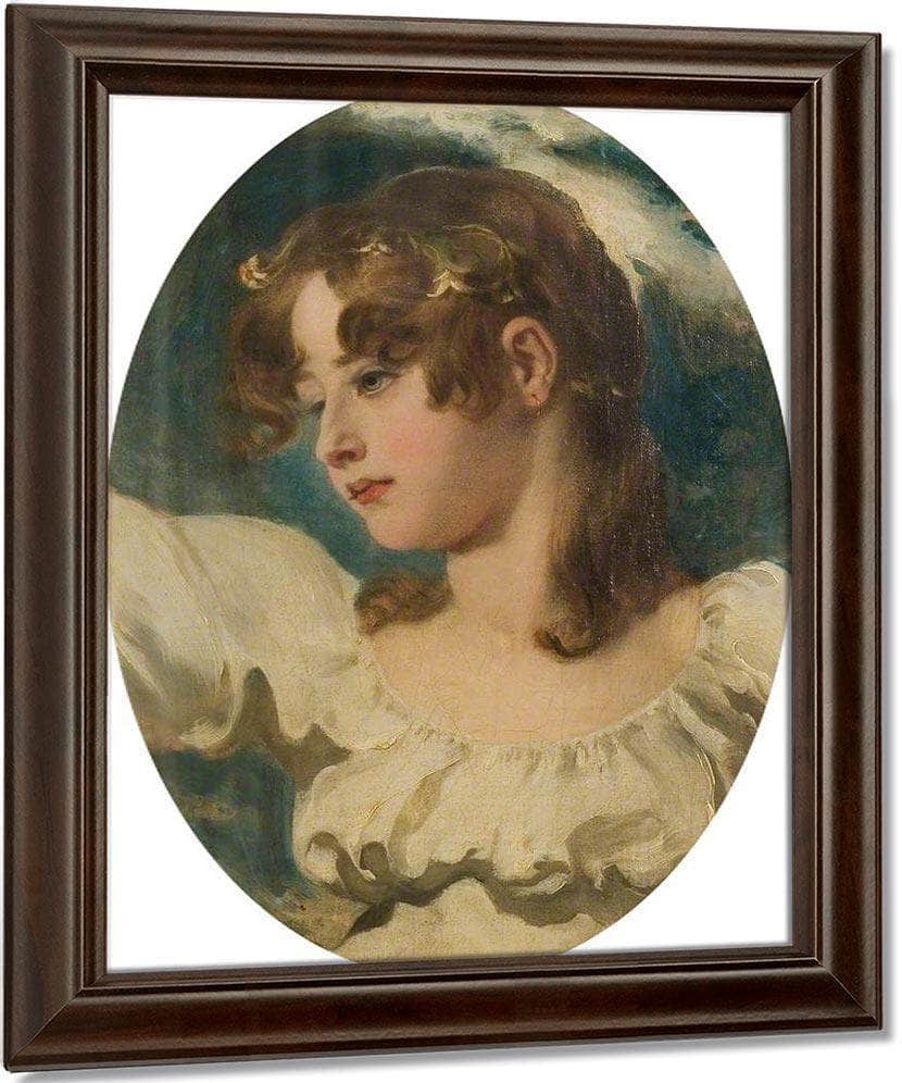 Innocence Head Of A Young Girl By William Etty Fine Art Print