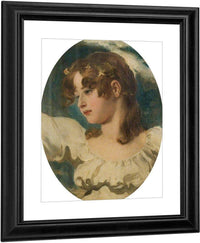 Innocence Head Of A Young Girl By William Etty Fine Art Print