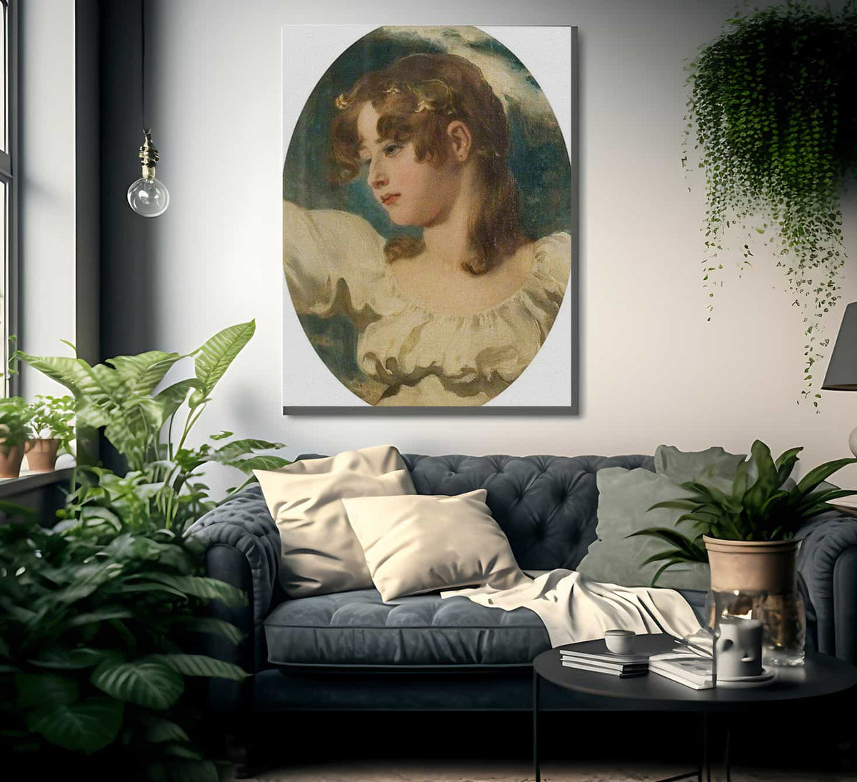 Innocence Head Of A Young Girl By William Etty Fine Art Print