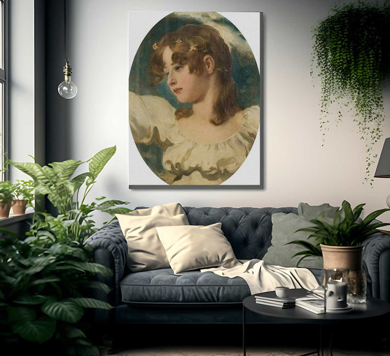 Innocence Head Of A Young Girl By William Etty Fine Art Print