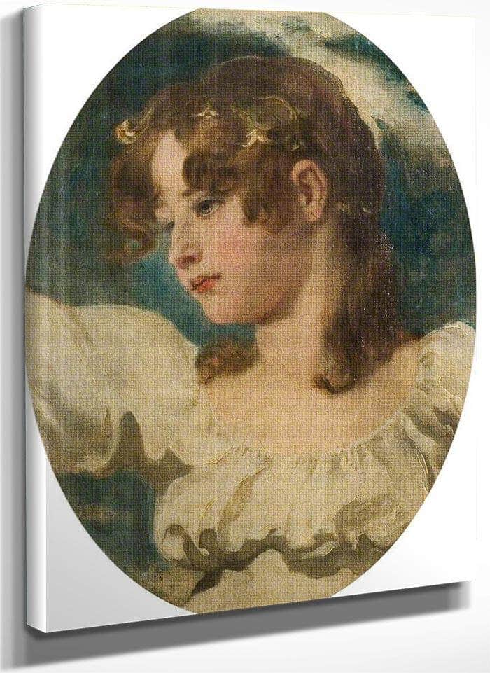 Innocence Head Of A Young Girl By William Etty Fine Art Print