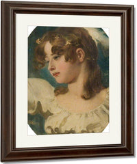 Innocence Head Of A Young Girl By William Etty Fine Art Print