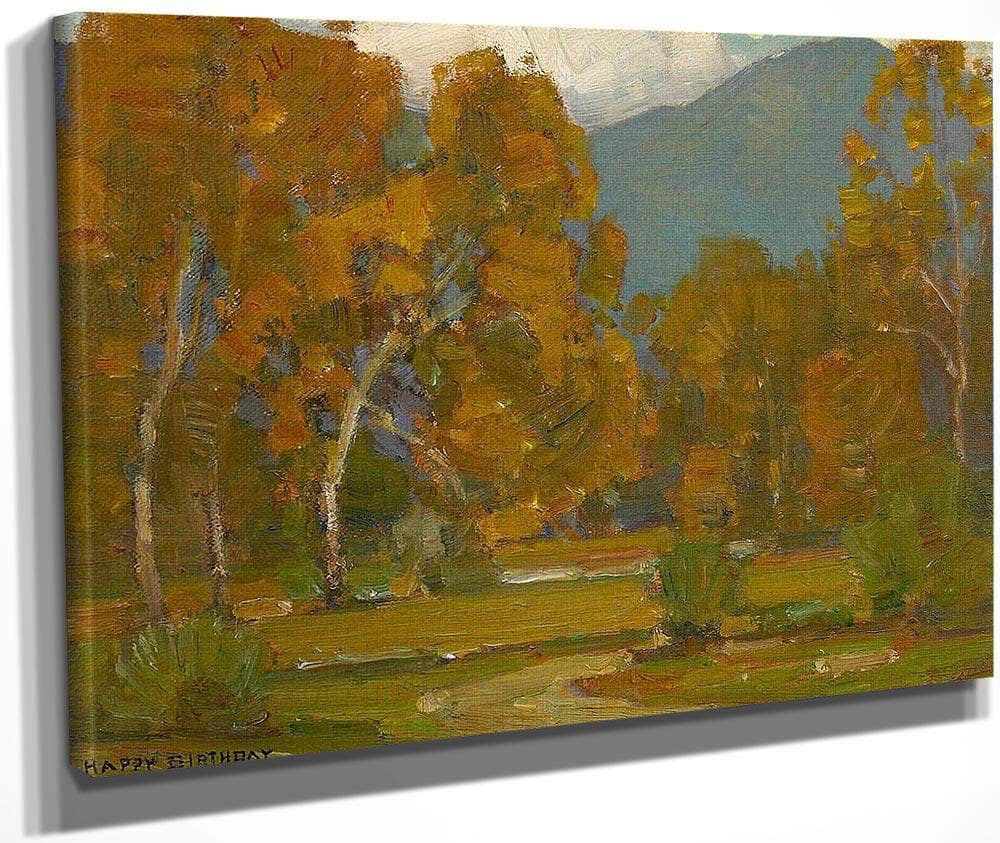 Inscribed Dated And Signed 'Happy Birthday To Alice Fullerton 1941 William Wendt' (Lower Left) By William Wendt Fine Art Print