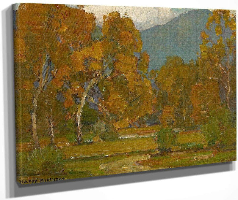 Inscribed Dated And Signed 'Happy Birthday To Alice Fullerton 1941 William Wendt' (Lower Left) By William Wendt Fine Art Print