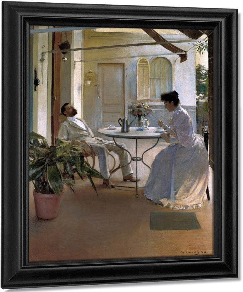 Interior A L'aire Lliure By Ramon Casas Fine Art Print