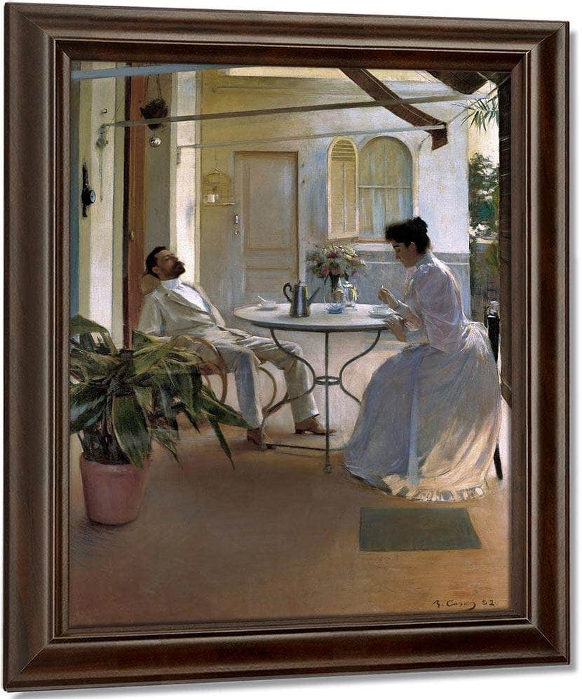 Interior A L'aire Lliure By Ramon Casas Fine Art Print