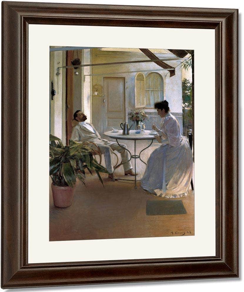 Interior A L'aire Lliure By Ramon Casas Fine Art Print