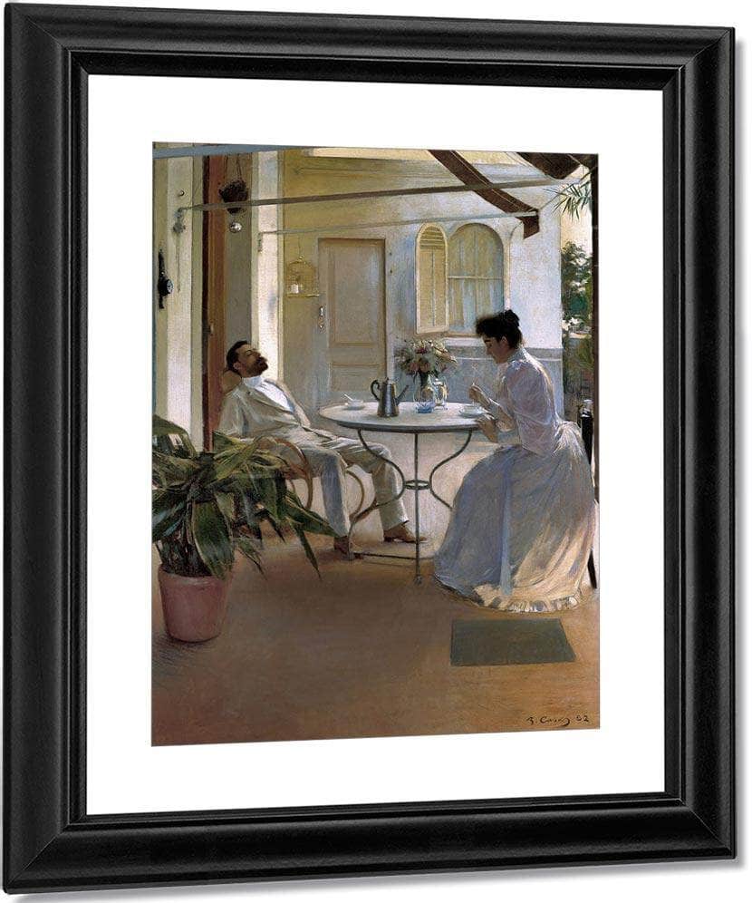 Interior A L'aire Lliure By Ramon Casas Fine Art Print