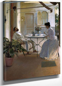 Interior A L'aire Lliure By Ramon Casas Fine Art Print
