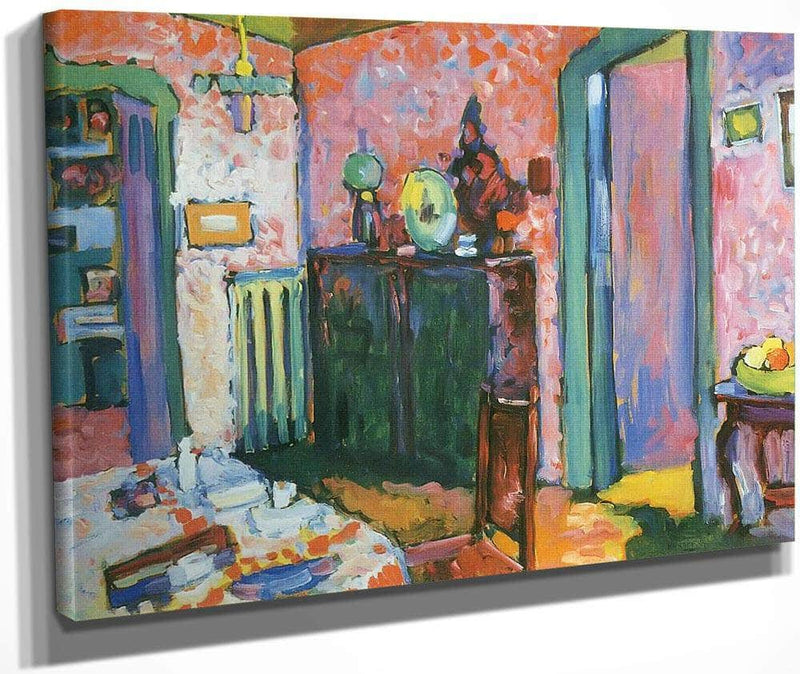 Interior ( My Dining Room) 1909 By Wassily Kandinsky Fine Art Print