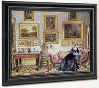 Interior Of A Drawing Room By William Henry Hunt Fine Art Print