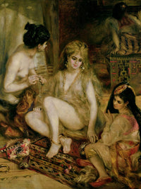 Interior Of A Harem In Montmartre, Parisian Women Dressed As Algerians By Pierre Auguste Renoir Fine Art Print