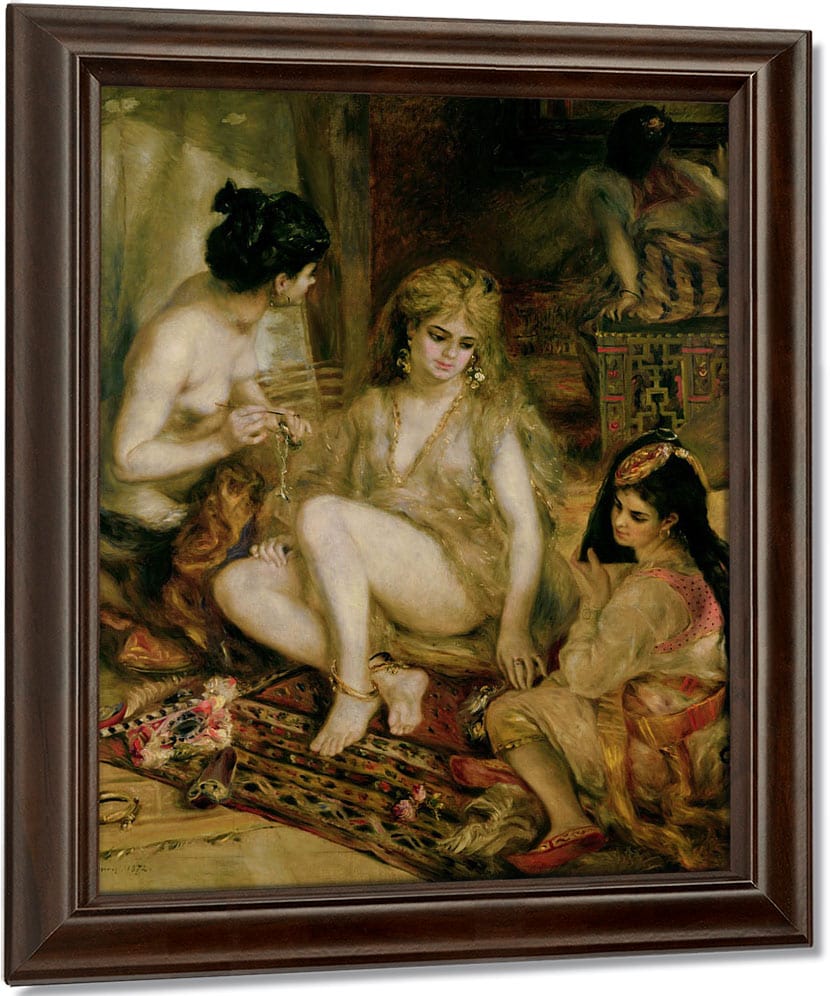 Interior Of A Harem In Montmartre, Parisian Women Dressed As Algerians By Pierre Auguste Renoir Fine Art Print