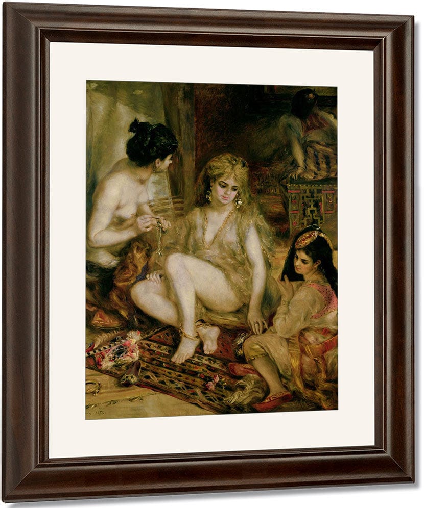 Interior Of A Harem In Montmartre, Parisian Women Dressed As Algerians By Pierre Auguste Renoir Fine Art Print