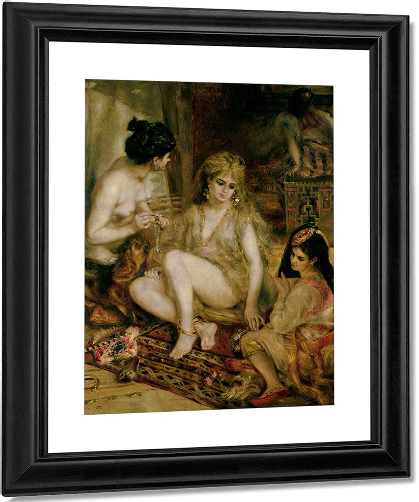 Interior Of A Harem In Montmartre, Parisian Women Dressed As Algerians By Pierre Auguste Renoir Fine Art Print