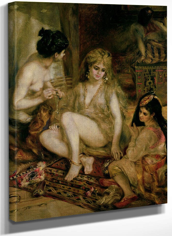 Interior Of A Harem In Montmartre, Parisian Women Dressed As Algerians By Pierre Auguste Renoir Fine Art Print