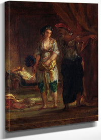 Interior Of A Harem In Oran By Ferdinand Victor Eugene Delacroix Fine Art Print