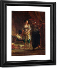 Interior Of A Harem In Oran By Ferdinand Victor Eugene Delacroix Fine Art Print
