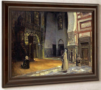 Interior Of A Mosque, Cairo By Henry Ossawa Tanner Fine Art Print