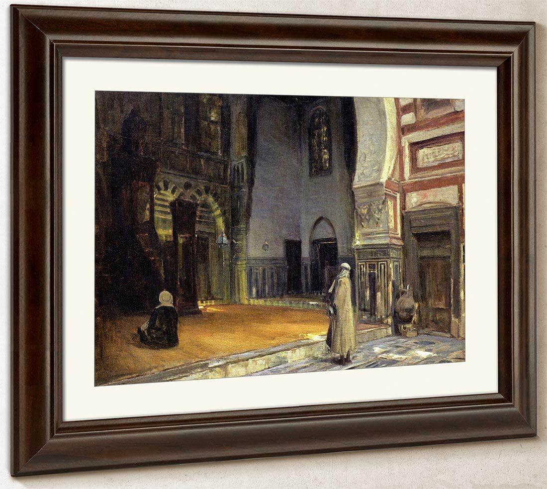 Interior Of A Mosque, Cairo By Henry Ossawa Tanner Fine Art Print
