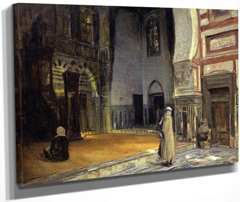 Interior Of A Mosque, Cairo By Henry Ossawa Tanner Fine Art Print