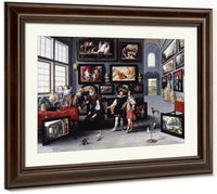 Interior Of The Salon Of The Archduchess Isabella Of Austria By Willem Van Haecht Ii Fine Art Print