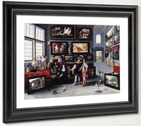 Interior Of The Salon Of The Archduchess Isabella Of Austria By Willem Van Haecht Ii Fine Art Print