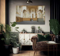 Interior Of The St Odulphuskerk In Assendelft Seen From The Choir To The West By Pieter Jansz. Saenredam Fine Art Print