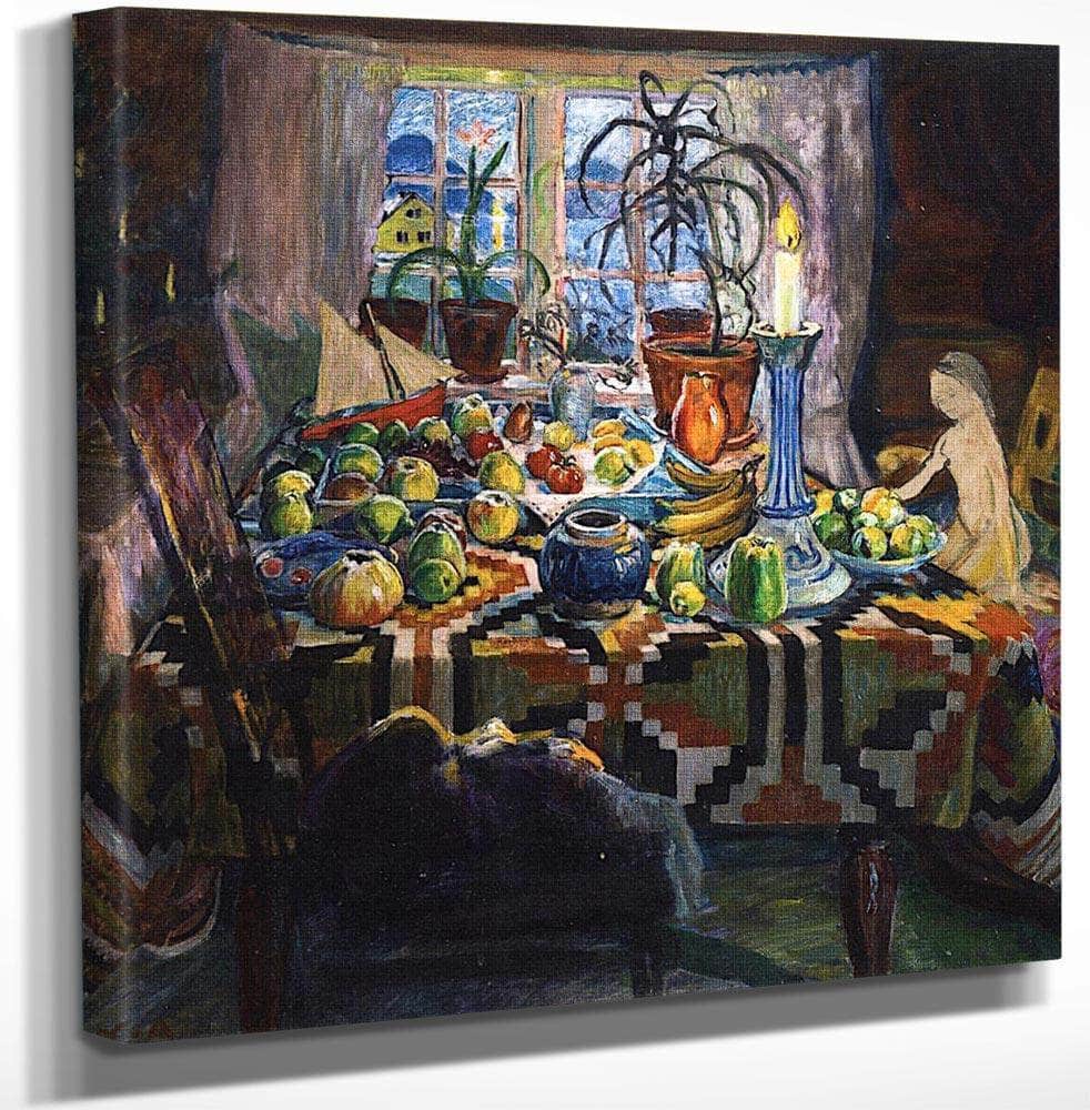 Interior Still Life Christmas Morning By Nicolai Astrup Fine Art Print