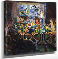 Interior Still Life Christmas Morning By Nicolai Astrup Fine Art Print