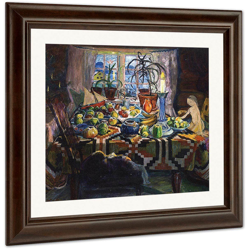 Interior Still Life Christmas Morning By Nicolai Astrup Fine Art Print