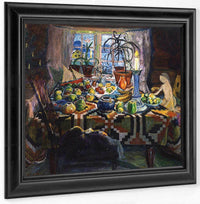 Interior Still Life Christmas Morning By Nicolai Astrup Fine Art Print