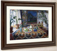 Interior Still Life Living Room At Sandalstrand By Nicolai Astrup Fine Art Print