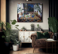 Interior Still Life Living Room At Sandalstrand By Nicolai Astrup Fine Art Print