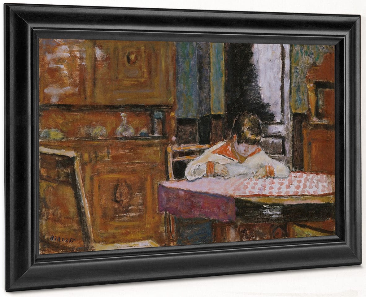 Interior With Boy By Pierre Bonnard Fine Art Print