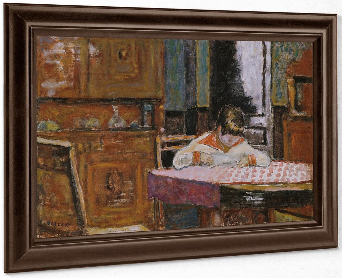 Interior With Boy By Pierre Bonnard Fine Art Print