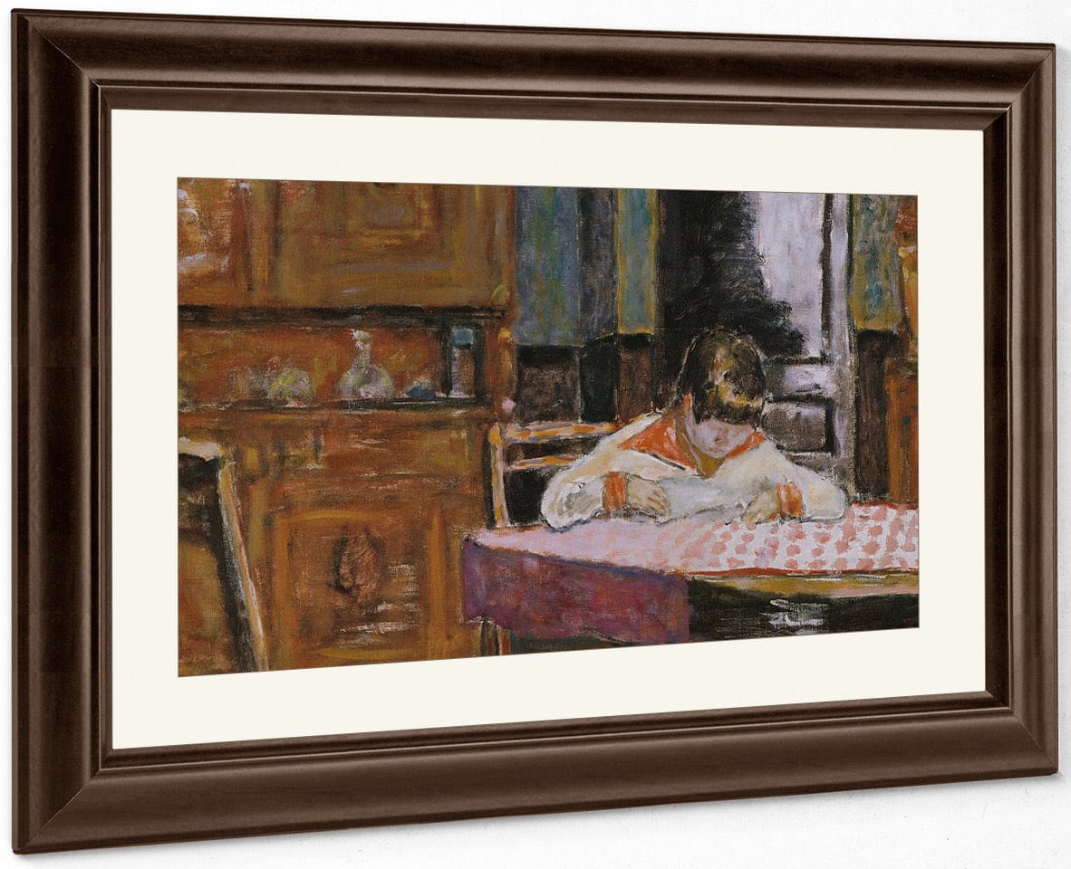 Interior With Boy By Pierre Bonnard Fine Art Print